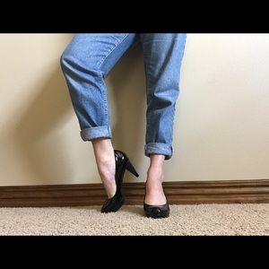 Antonio Melani Black Patent Leather Pumps